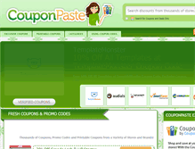 Tablet Screenshot of couponpaste.com